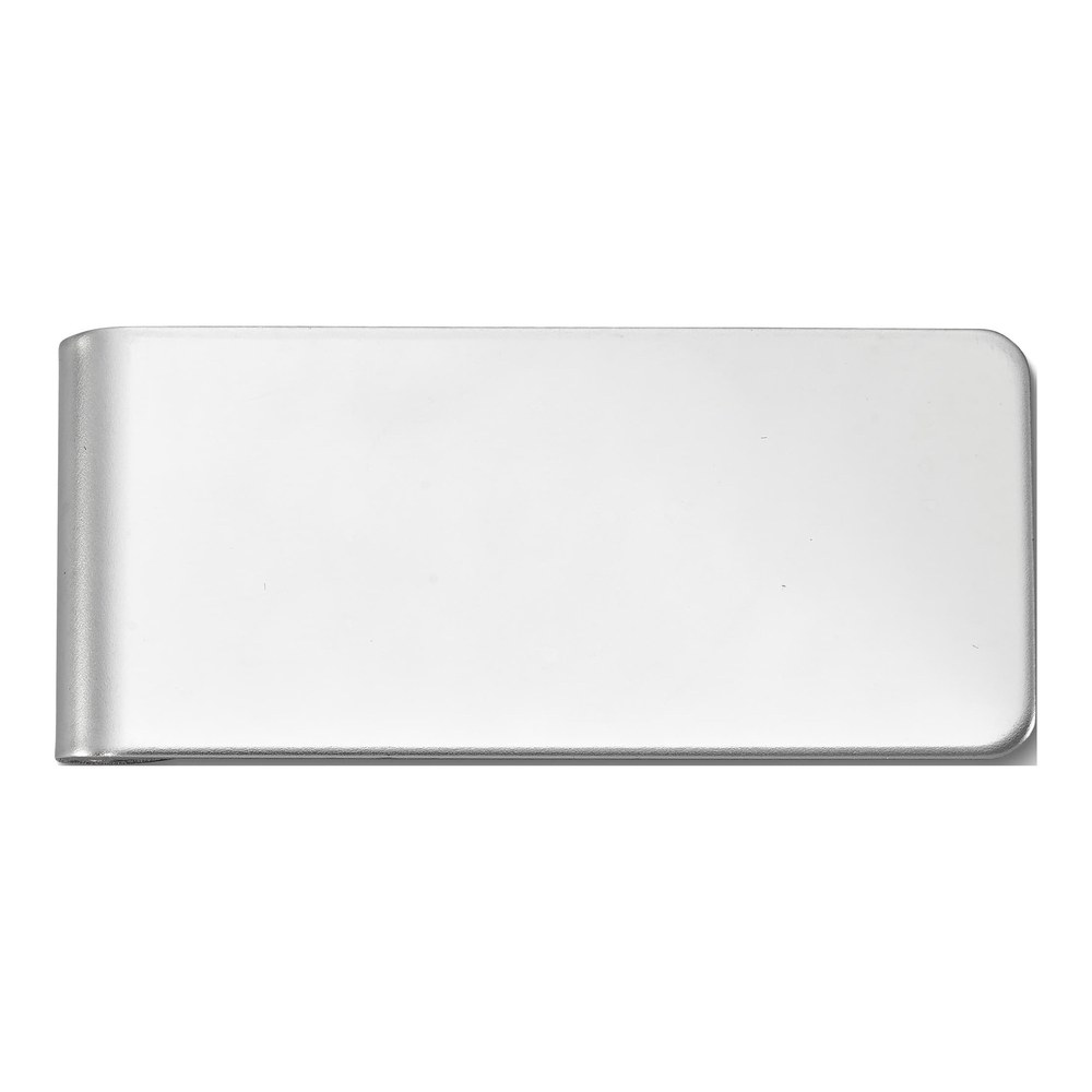 Men's Silver-Tone Engravable Money Clip