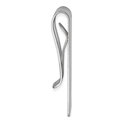 Silver-Tone Engravable Money Clip for Men – view 2