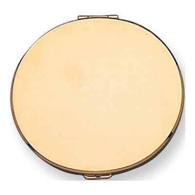 Gold-Tone Round Compact Mirror