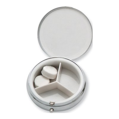 Black Mother of Pearl 3-Section Pill Box – view 2