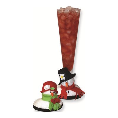 Snow-Couple Attachable Coaster Set of Four – view 2