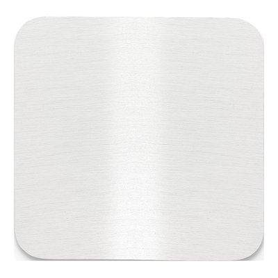 Satin Aluminum Engravable Plates, Set of 6