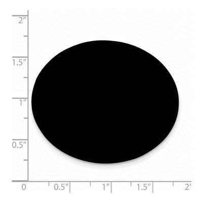 Black Anodized Aluminum Oval Plates - Set of 6 – view 2