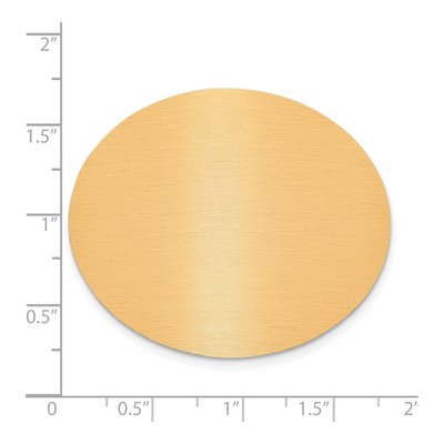 Engravable Oval Copper Aluminum Plates, Set of 6 – view 2