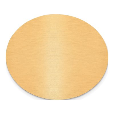 Engravable Oval Copper Aluminum Plates, Set of 6