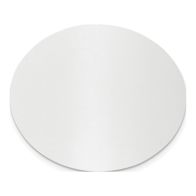 Oval Aluminum Engraving Plates - Set of 6