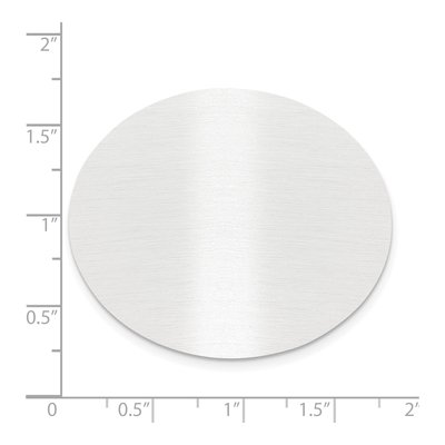Oval Satin Aluminum Plates Set of 6 – view 2