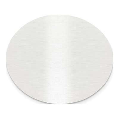 Oval Satin Aluminum Plates Set of 6