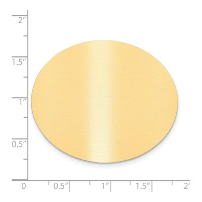 Oval Satin Brass Plates, Set of 6 – view 2