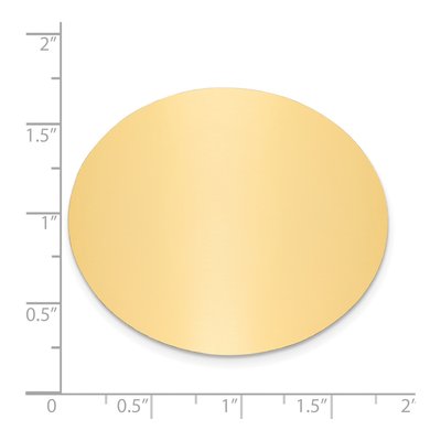 Oval Polished Brass Plates, Set of 6 – view 2
