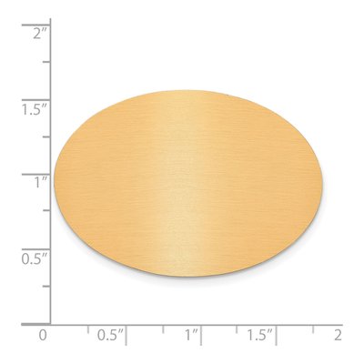 Engravable Oval Copper Aluminum Plates, Set of 6 – view 2