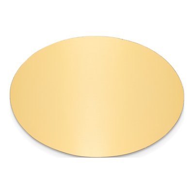 Set of 6 Oval Brass Plates for Engraving