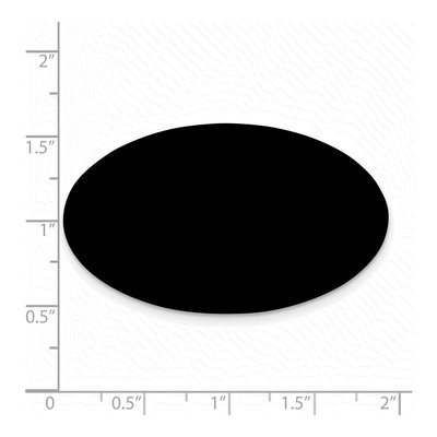 Oval Black Anodized Aluminum Plates, Set of 6 – view 2