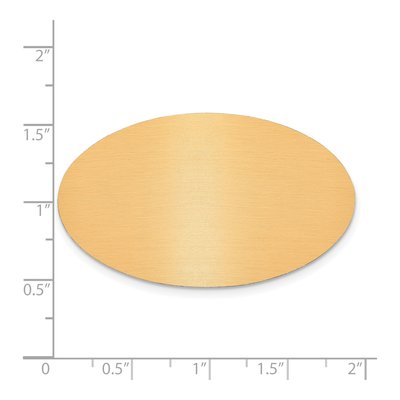 Engravable Oval Copper Aluminum Plates, Set of 6 – view 2