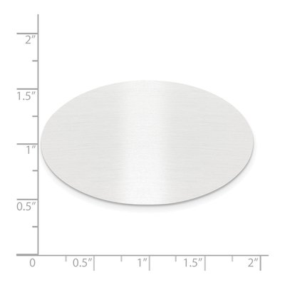 Satin Aluminum Oval Plates, Set of 6 | Engravable – view 2