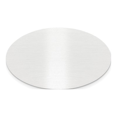 Satin Aluminum Oval Plates, Set of 6