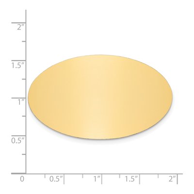 Oval Brass Plates Set of 6 – view 2