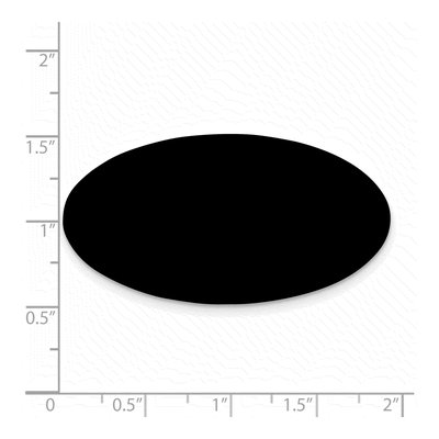 Black Anodized Aluminum Oval Plates - Set of 6 – view 2