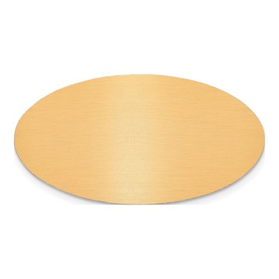 Oval Copper Aluminum Plates, Set of 6