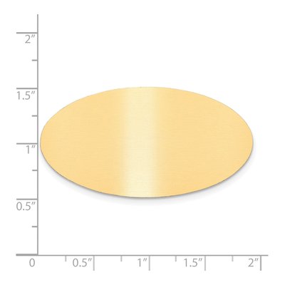 Oval Satin Brass Plates, Set of 6 – view 2