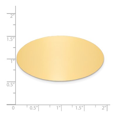 Oval Brass Engravable Plates, Set of 6 – view 2