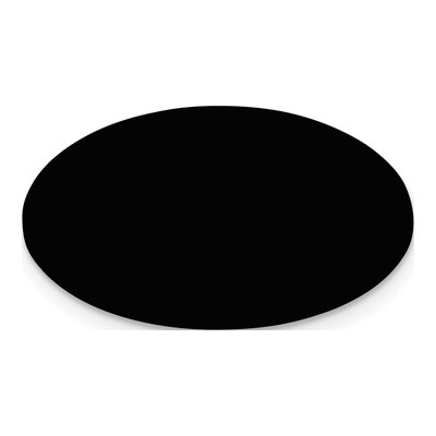 Black Anodized Aluminum Oval Plates, Set of 6