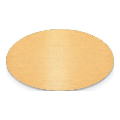 Oval Copper Aluminum Engraving Plates, Set of 6