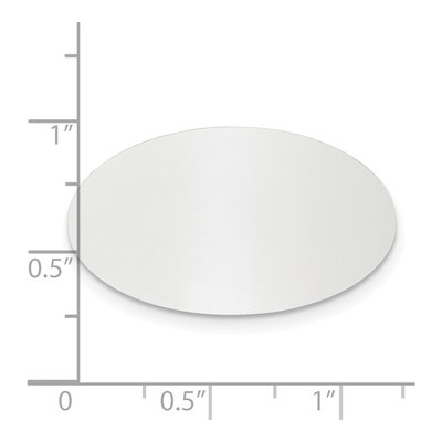 Oval Aluminum Engraving Plates - Set of 6 – view 2
