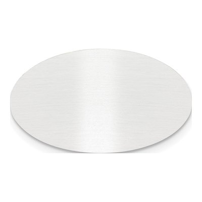 Satin Aluminum Oval Plates, Set of 6