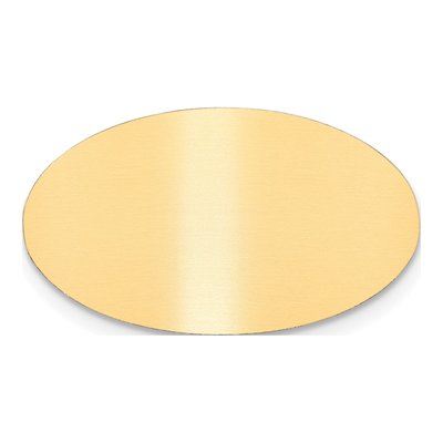 Engravable Oval Brass Plates, Set of 6