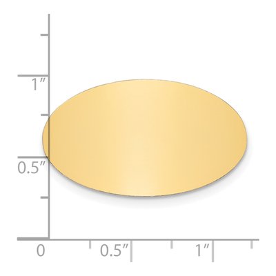 Brass Oval Engravable Plates, Set of 6 – view 2