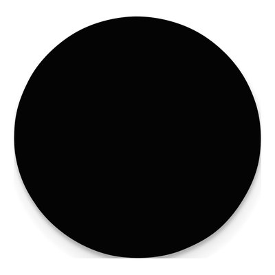 Round Black Anodized Aluminum Plates - Set of 6