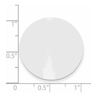 1" Round Polished Aluminum Plates, Set of 6 – view 2