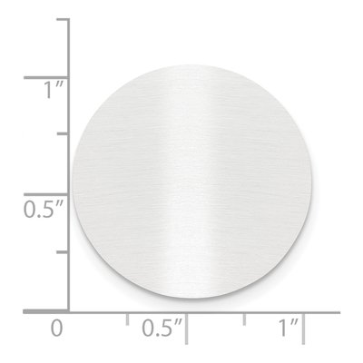 Round Satin Aluminum Engravable Plates, Set of 6 – view 2