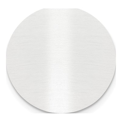 Round Satin Aluminum Engravable Plates, Set of 6