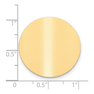 Round Satin Brass Plates, Set of 6 – view 2