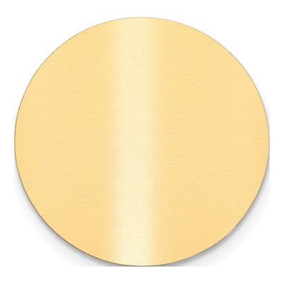 Round Satin Brass Plates, Set of 6