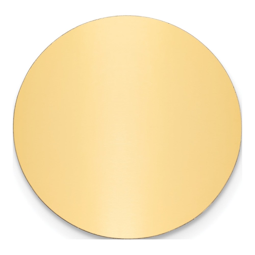 Round Brass Engraving Plates, Set of 6