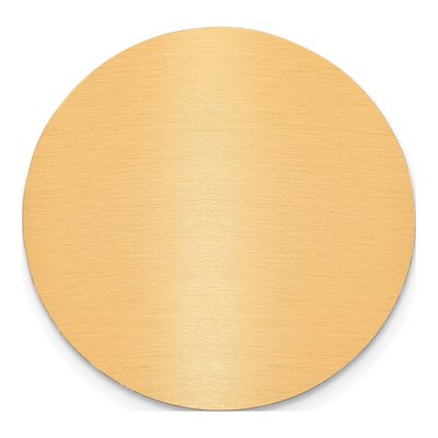 Round Copper Aluminum Engraving Plates, Set of 6