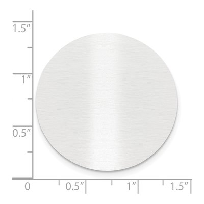 1 1/4" Round Satin Aluminum Plates, Set of 6 – view 2