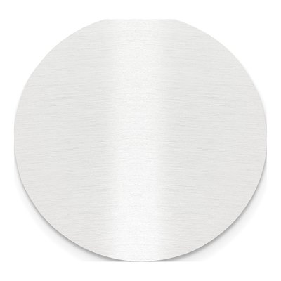 1 1/4" Round Satin Aluminum Plates, Set of 6