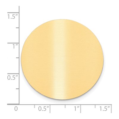 Round Satin Brass Plates, Set of 6 – view 2