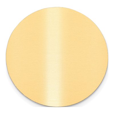 Round Satin Brass Plates, Set of 6