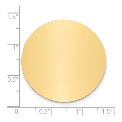 Round Polished Brass Plates, Set of 6 – view 2