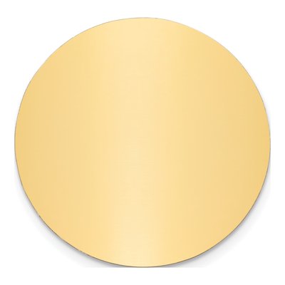 Round Polished Brass Plates, Set of 6