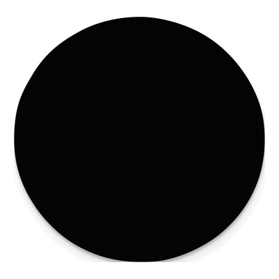 Round Black Anodized Aluminum Plates, Set of 6