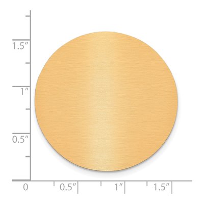 1.5" Round Copper Aluminum Engraving Plates, Set of 6 – view 2