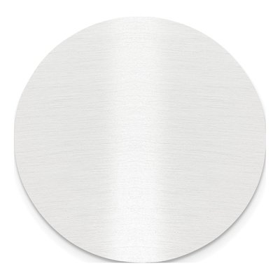 Round Satin Aluminum Plates - Set of 6