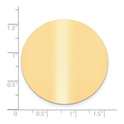 Round Satin Brass Plates, Set of 6 – view 2