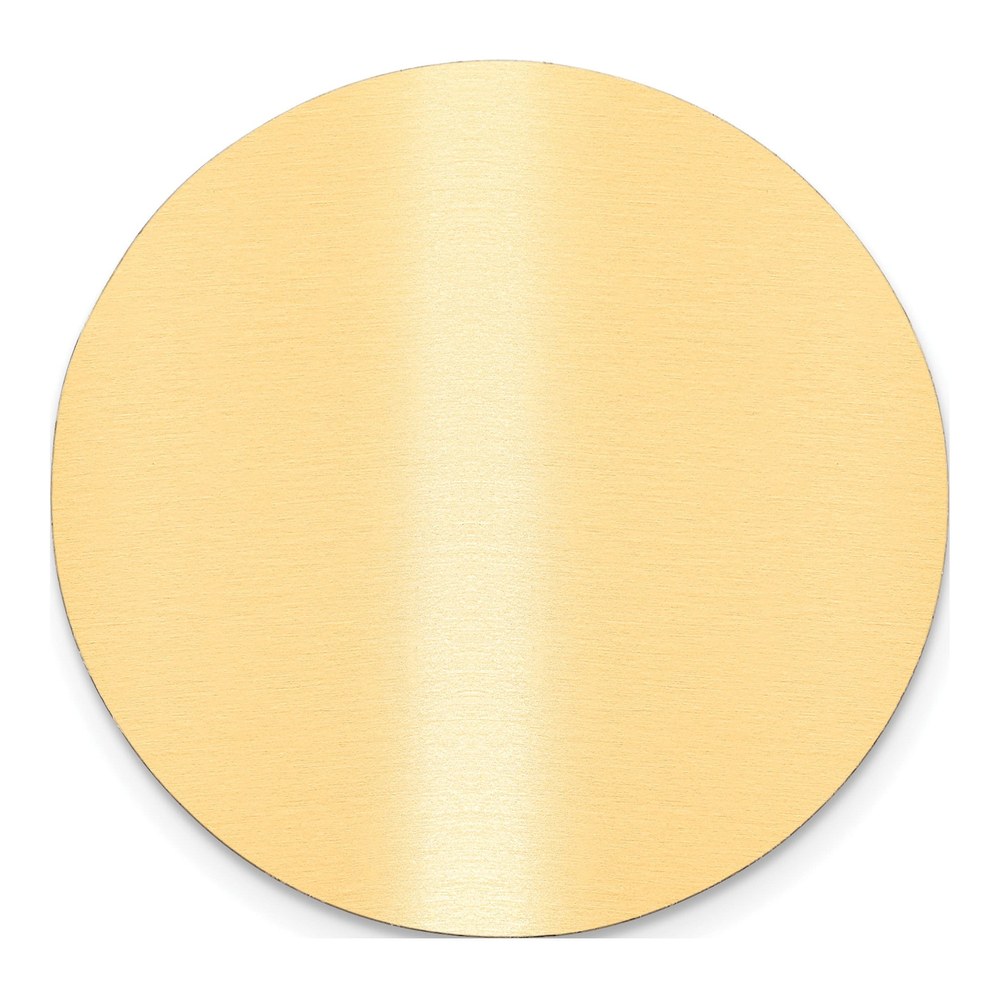 Round Satin Brass Plates, Set of 6